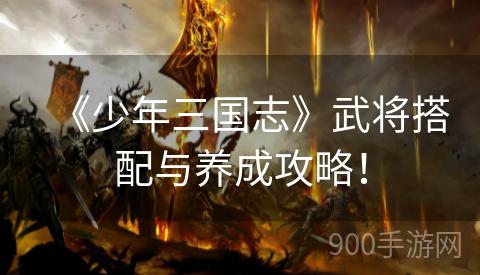《少年三国志》武将搭配与养成攻略！